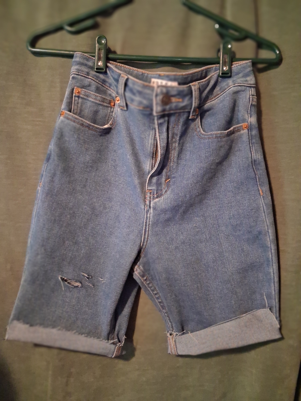 Motel Blue Denim Shorts